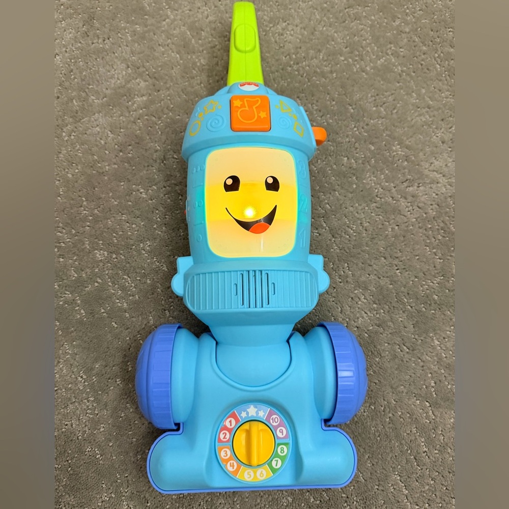 Fisher-Price Blue and Green Light-Up Musical Push Walker - Picture 2 of 3